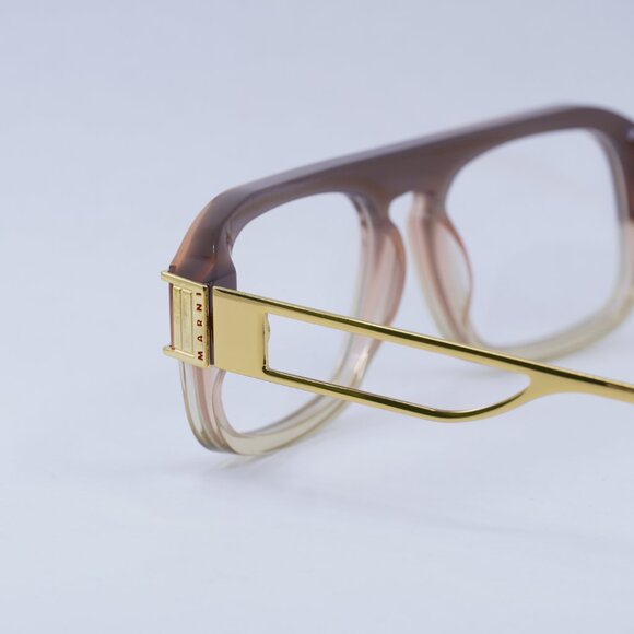 🕶️ New Marni BURULLUS X2P Eyeglasses - Brown Fade/Gold Frame - Picture 10 of 11